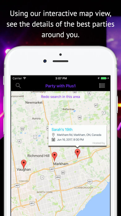 Plus1 - find, host and attend the best parties screenshot 2