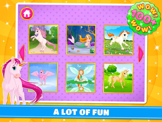 Cute Ponies & Unicorns Puzzles : Logic Game Cute Ponies & Unicorns Puzzles : Logic Game