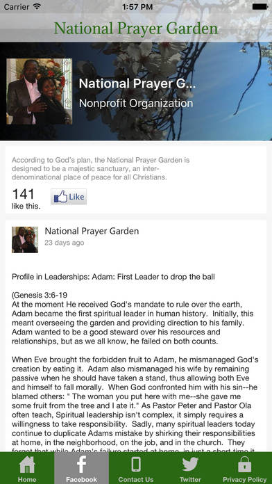 National Prayer Garden screenshot 2