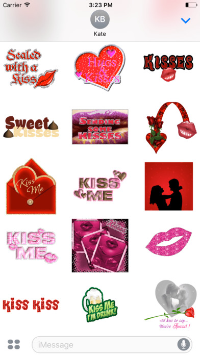 Animated Love & Kiss Stickers screenshot 3