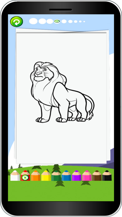 Fantastic Animal Forest Zoo Colouring Page Game screenshot 3