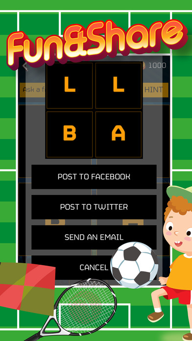 Word Spell with Sports Puzzle Pro screenshot 2
