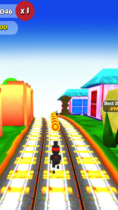 Subway Ninja Gold Run screenshot 4