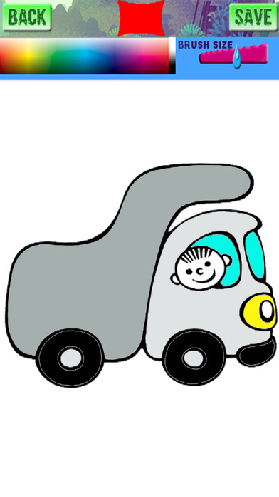 Learn And Draw Vehicle Coloring Pages Games screenshot 2