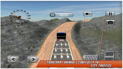 Animal Transport Truck Driving screenshot 2