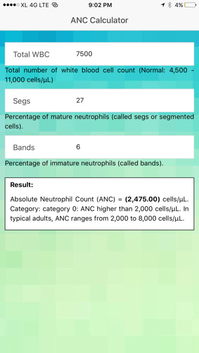 Absolute Neutrophil Count screenshot 2