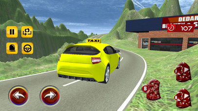 New Taxi Car Drive : Mountain Road Runner Game 3D screenshot 3