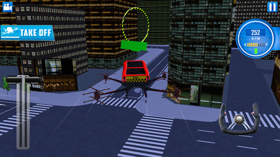 City Flying Drone Taxi - Flying Car Parking screenshot 4