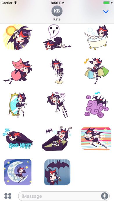 Vampire Lili Sticker Pack screenshot 4
