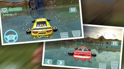 Water Surface Car Drive 3D screenshot 2
