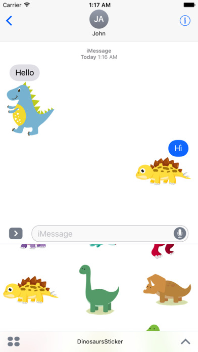 Dinosaurs Sticker screenshot 2