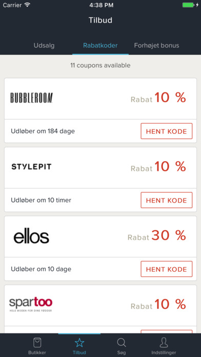 Bonusway Danmark: Cashback app screenshot 3