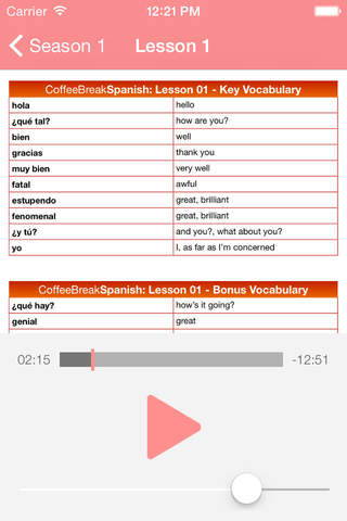 Spanish audio course, learn language fast yourself screenshot 4