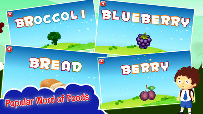 Spelling Learning Foods Phonics Words for Kids screenshot 4