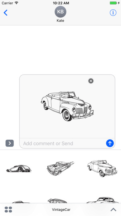 Old car - stickers & emojis screenshot 2