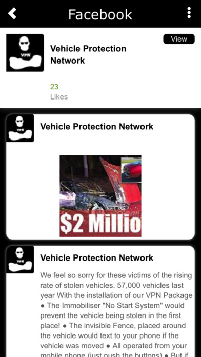 Vehicle Protection Network screenshot 2