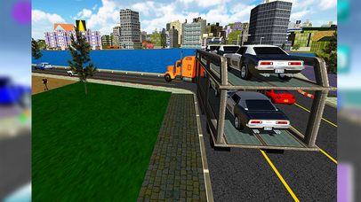 Police Cars Transporter Truck – Cargo Simulator screenshot 2