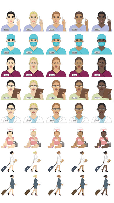 Nurse Emojis Stickers screenshot 2