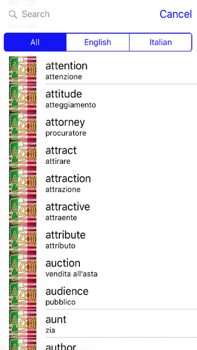 Italian Dictionary GoldEdition screenshot 4