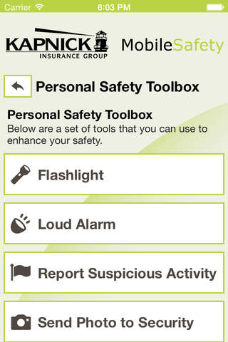 Kapnick Mobile Safety screenshot 2