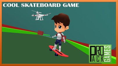 Cool skateboard game for kids: Drone Skateboarding screenshot 4