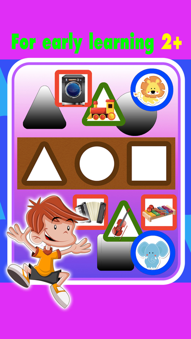 Toddler kids learning with shapes & colors games screenshot 2