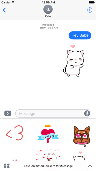 Love Animated Stickers for iMessage screenshot 2
