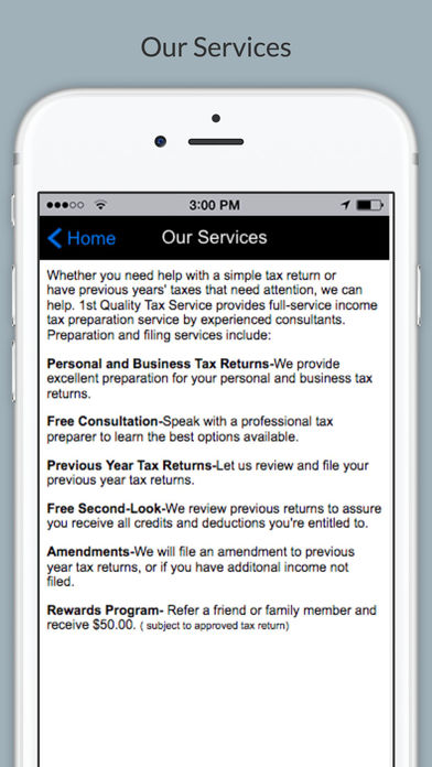 1st Quality Tax Service screenshot 2