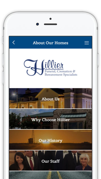 Hillier Funeral Homes screenshot 2