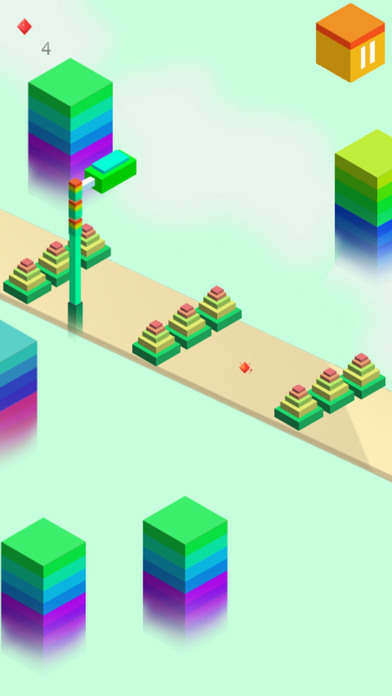Cubic Frog Colorful City Dasher screenshot 2
