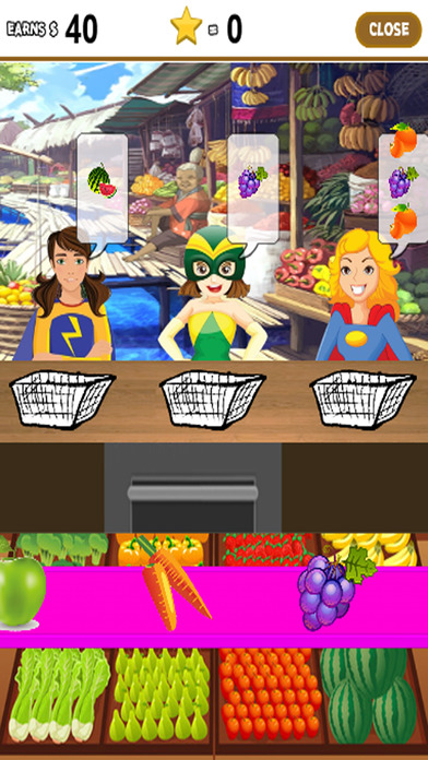 Power Shopping Games For Girls Fruit Market screenshot 2