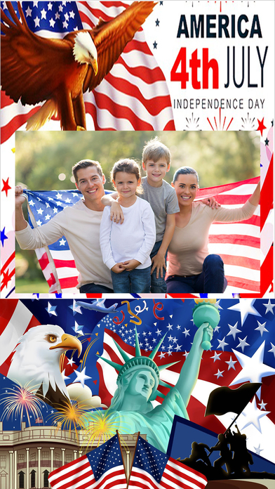 Independence Day Photo Frames - Holiday Card Maker screenshot 4