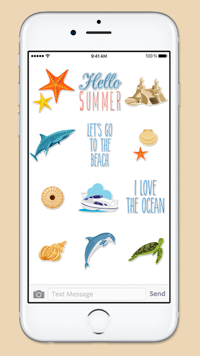 Beach Ocean and Nautical Sticker Pack screenshot 3