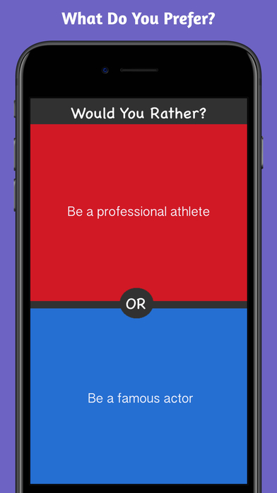 Screenshots of What Would You Choose? Rather Fun Party Game for iPhone