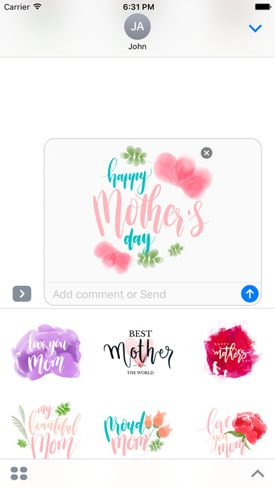 Watercolor Happy Mothers Day screenshot 2