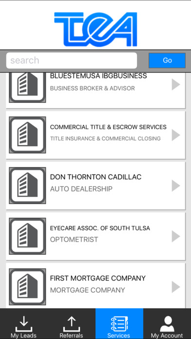TEA Member Directory screenshot 2