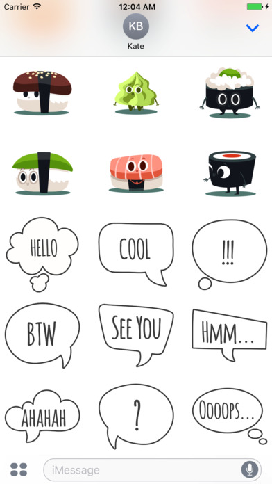 Sushi and Chinese Food Emojis screenshot 3