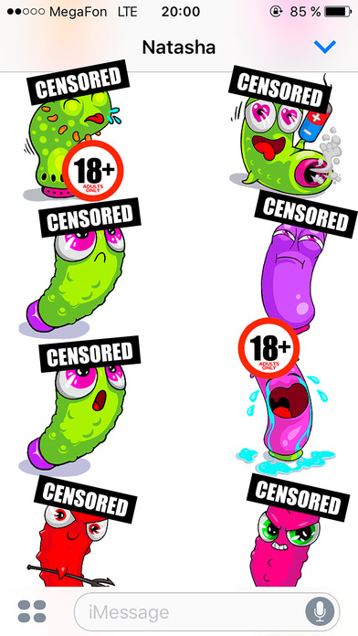 Rubber friend - Set of cool stickers for adults screenshot 3