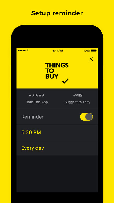ThingsToBuy - A Simple Grocery List screenshot 4
