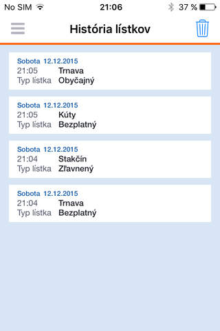 ZSSK SMS lístok screenshot 4