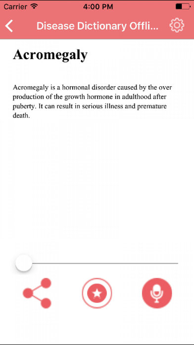 Disease Dictionary - Disease List screenshot 3