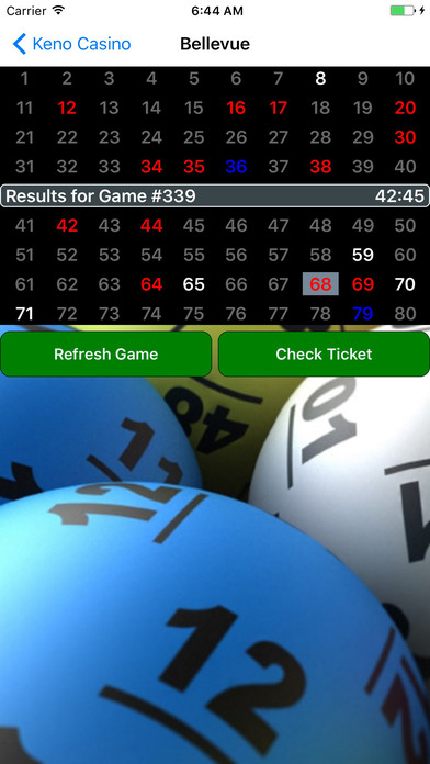 Bellevue Keno Casino screenshot 2