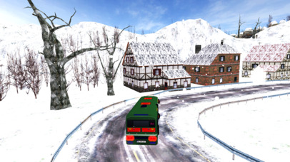 Snow Bus Drive Simulator 3D screenshot 2