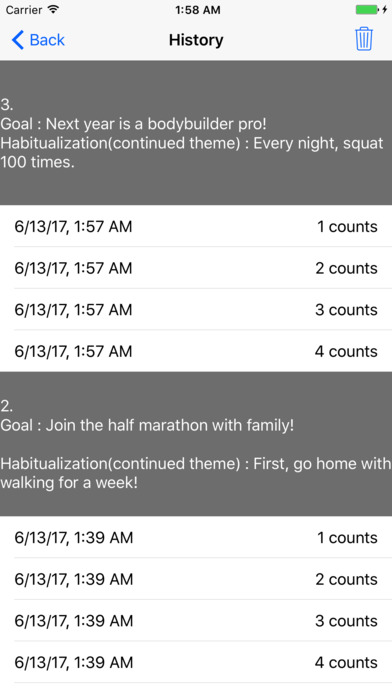 Count new habits in Japanese style. screenshot 3