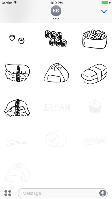 Animated Cute Japan Food Stickers screenshot 4