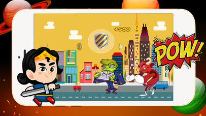 Wonder Woman Warrior Game girl runner fun fighting screenshot 2