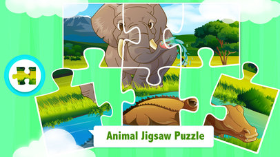 Wild Animals Jigsaw Puzzles For Children screenshot 3