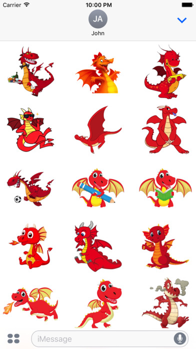 Red Dragon Sticker screenshot 3