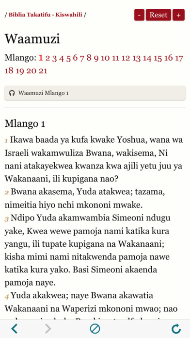 Biblia Takatifu : Bible in Swahili Audio book screenshot 3