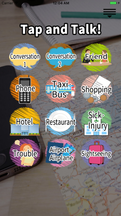 Tap and Talk! Japanese Travel Phrases screenshot 2